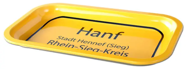 Rolling Tray Δίσκος Hanf Yellow - Small (27x16cm). 2