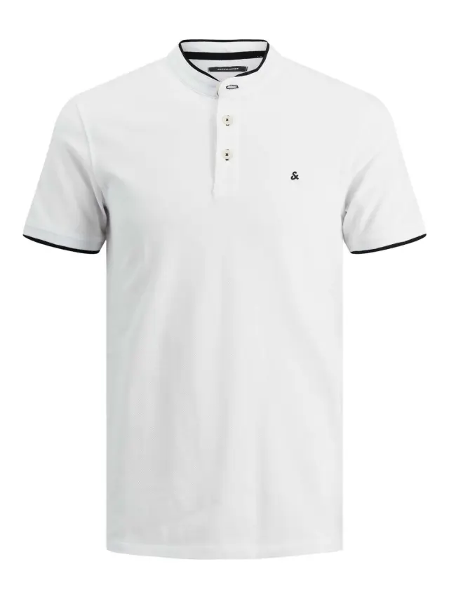 JJEPAULOS MAO POLO SS NOOS White