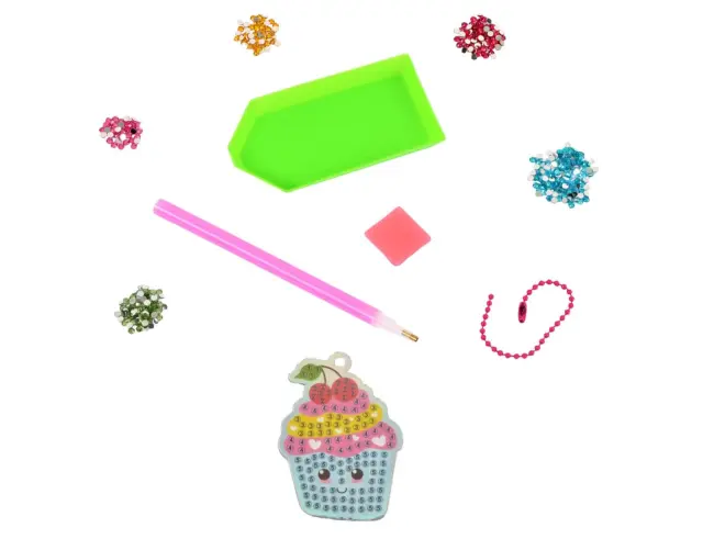 Παιδικό Σετ Χειροτεχνίας με διαμαντάκια Happy Cupcake Colorem με διαστάσεις 5x7.3cm - Περιλαμβάνεται μπρελόκ - Ηλικίες 6 ετών και άνω WPER220 3