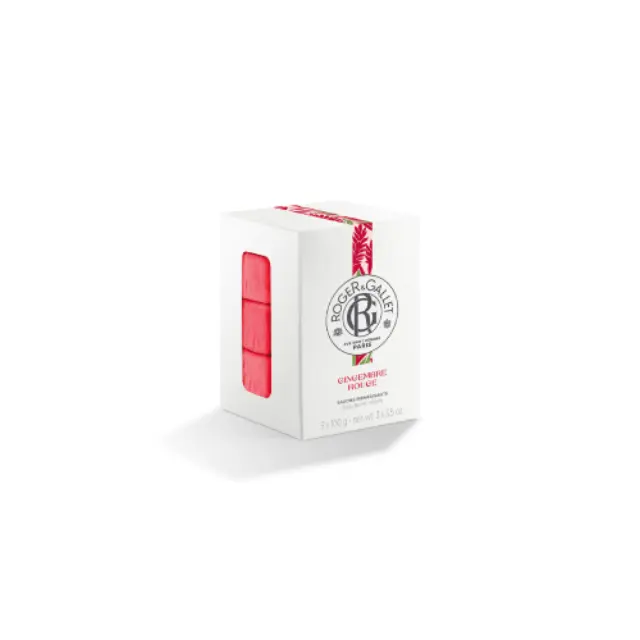 Roger & Gallet Promo Pack Gingembre Rouge Set Soap Αναζωογονητικά Σαπούνια με Άρωμα Τζίντζερ, 3x100gr