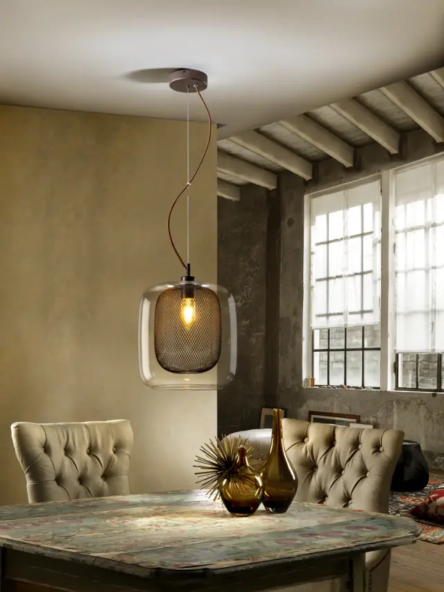 FOX CHOCOLATE LARGE LAMP 1L φωτιστικό μονόφωτο Σοκολατί