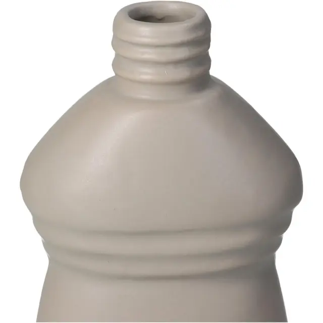Βάζο Μπουκάλι Μπεζ Κεραμικό 9.2x5.8x20.5cm 3