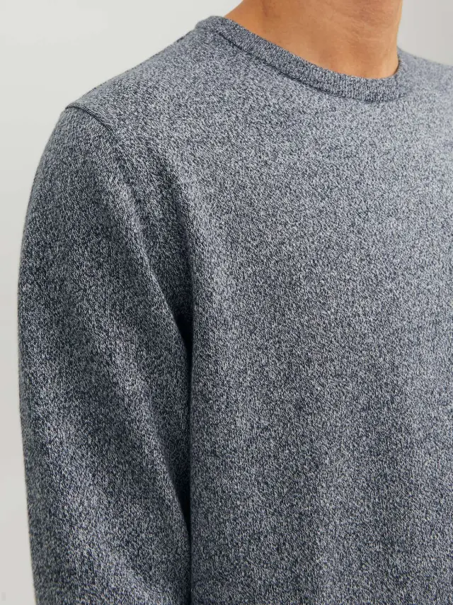 JJEBASIC KNIT CREW NECK NOOS Navy Blazer 2