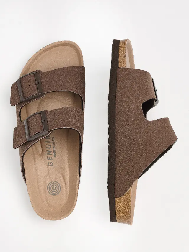 Genuins Πέδιλα Unisex PETA vegan Καφέ GEN/HAWAII VEGAN D/BROWN 3