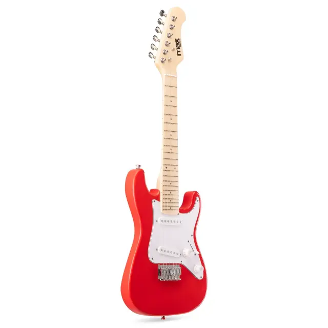 MAX GIGKIT JUNIOR ΠΑΚΕΤΟ ΠΑΙΔΙΚΗΣ ΗΛΕΚΤΡΙΚΗΣ ΚΙΘΑΡΑΣ 1/4 ΚΟΚΚΙΝΟ 3