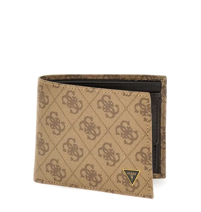 Πορτοφόλι GUESS Milano Bilfold SMVELELEA20 Μπεζ
