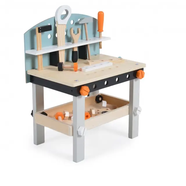 Moni Toys Ξύλινος Πάγκος Εργασίας με Εργαλεία 3+ Ετών