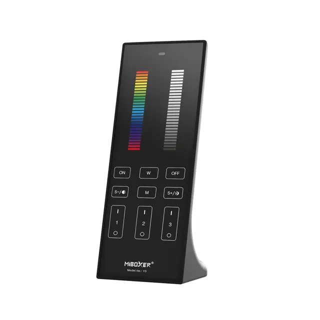 ΚΑΘΕΤΟ ΤΗΛΕΧΕΙΡΙΣΤΗΡΙΟ LED RGB+CCT 2.4GHZ ACA A-Y3-B ΜΑΥΡΟ IP20 / A-Y3-B