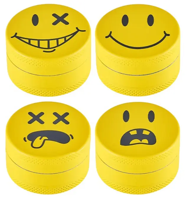Champ Grinder Τρίφτης Αλουμινίου Yellow Face 40mm - 3 Parts
