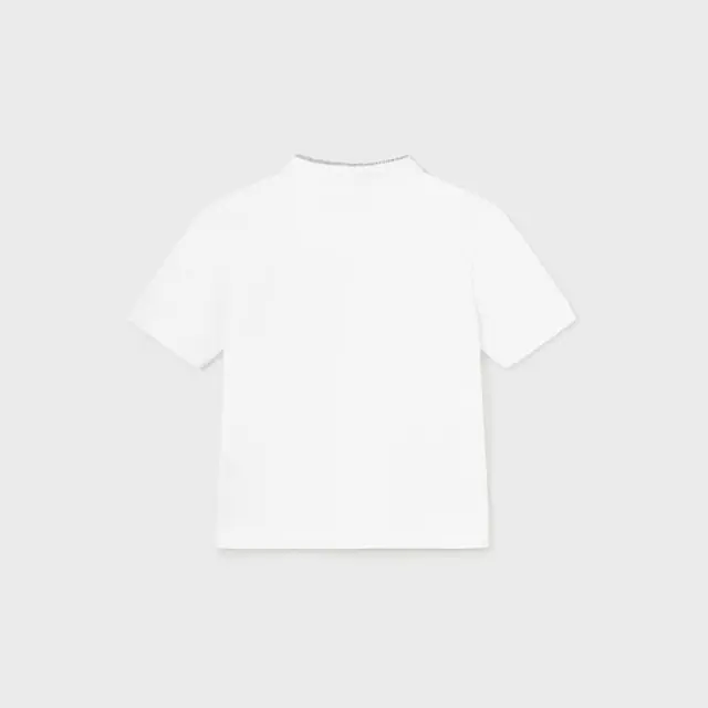 Baby 6 μηνών έως 4 ετών Πόλο γιακάς μάο Better Cotton λευκό - 2Ε 3