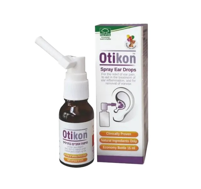 Otikon Spray Ear Drops Ωτικές Σταγόνες με βάση το ελαιόλαδο, 7ml