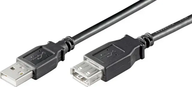 GOOBAY καλώδιο προέκτασης USB 93600, αρσενικό σε θηλυκό, 3m, μαύρο 3