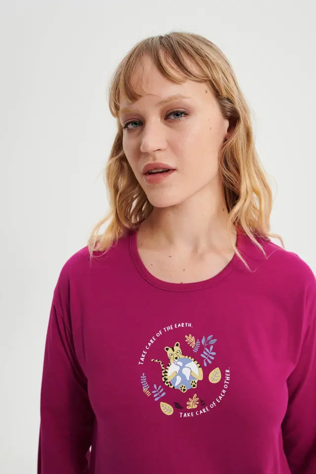 Vamp Νεανική Πιτζάμα Fuchsia Berry 3