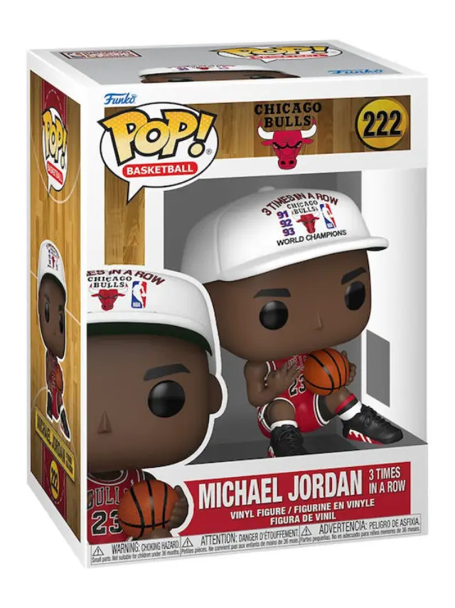 Φιγούρα Funko Pop! Basketball: Chicago Bulls - Michael Jordan 3 Times in A Row #222 Vinyl Figure 2