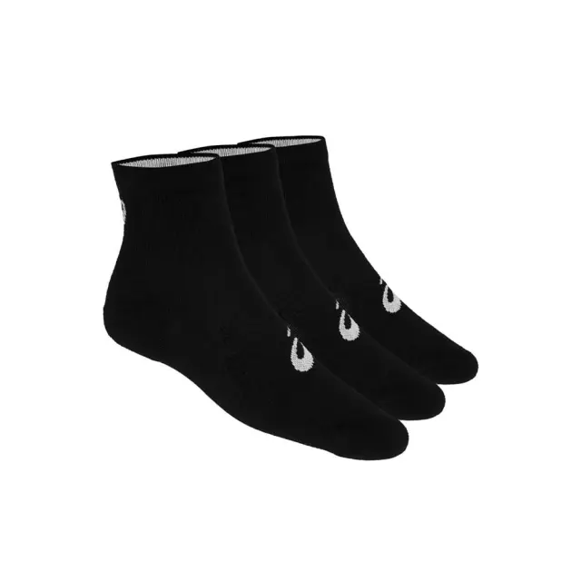 Asics Unisex 3 Pair Pack Cushioned Quarter Socks Μαύρο 155205-0900 (Asics)