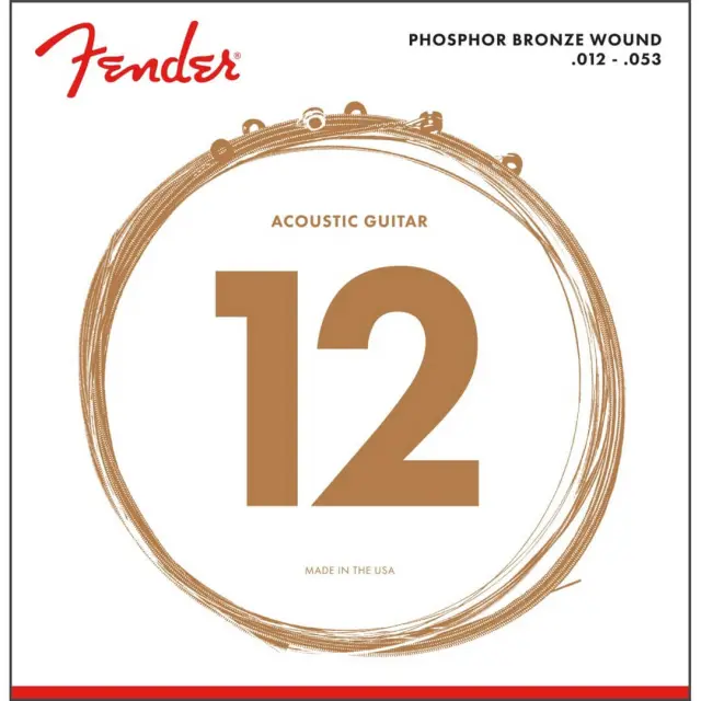 Fender 60L AuriSonic Phosphor Bronze Χορδές Ακουστικής Κιθάρας 12-53