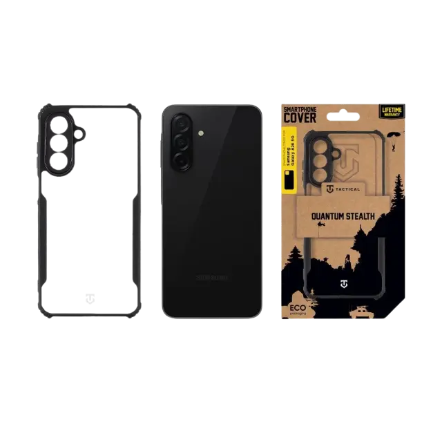 Tactical Quantum Stealth Cover for Samsung Galaxy A26 5G Clear/Black 3