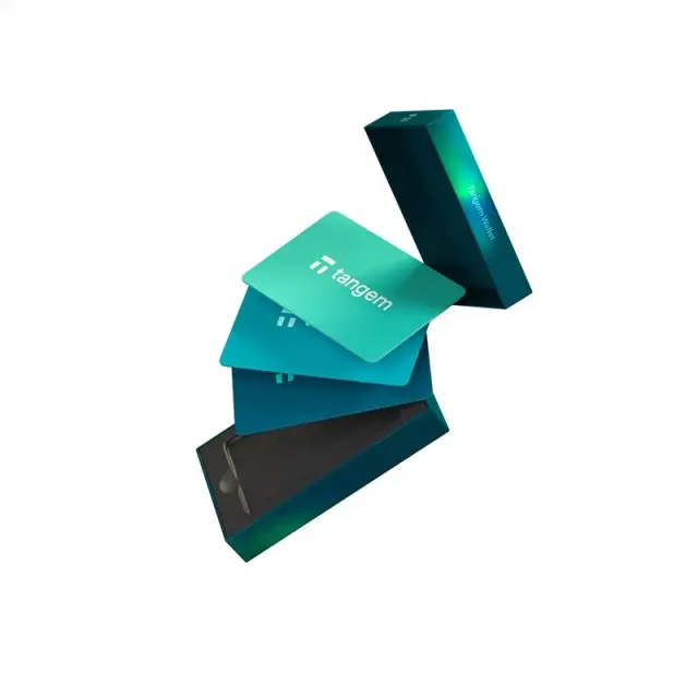 Tangem Wallet - 3-card set, Electric Sea 3