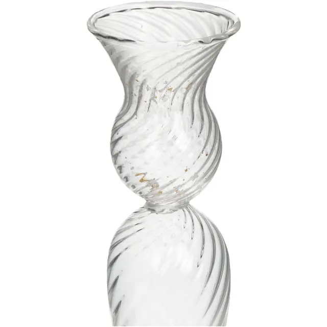 Κηροπήγιο Διάφανο Γυαλί 8.5x8.5x17cm 3