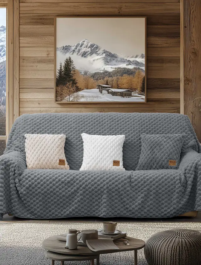 Διακοσμητικό Μαξιλάρι MAISONY GREY MADI 45 x 45 εκ. 2