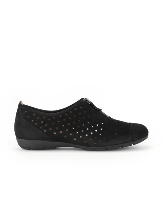 Gabor Μοκασίνια-Loafers Γυναικείο δέρμα Nubuck Μαύρο GAB/44166 17-SCHWARZ 3