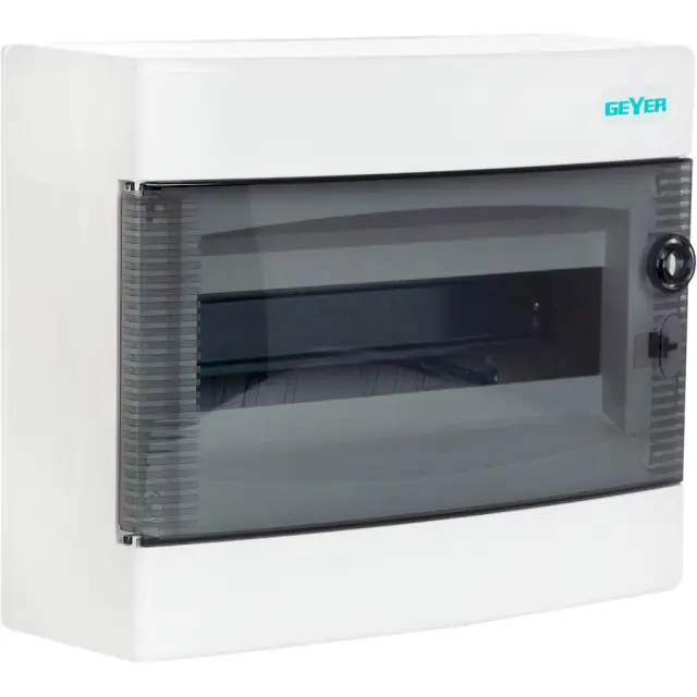 Πίνακας Επίτοιxος 1x12M Διάφανη Πόρτα IP40 Geyer