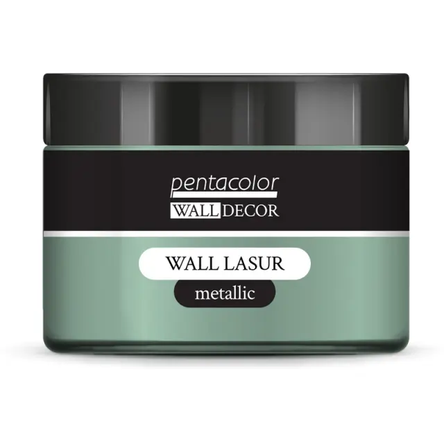 Wall Lasur μεταλλικό Pentart, Πράσινο-Ασημί, 150ml