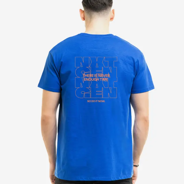 T-shirt Noshame® Μπλέ με τύπωμα Nxt Gen - 132515 - XXL