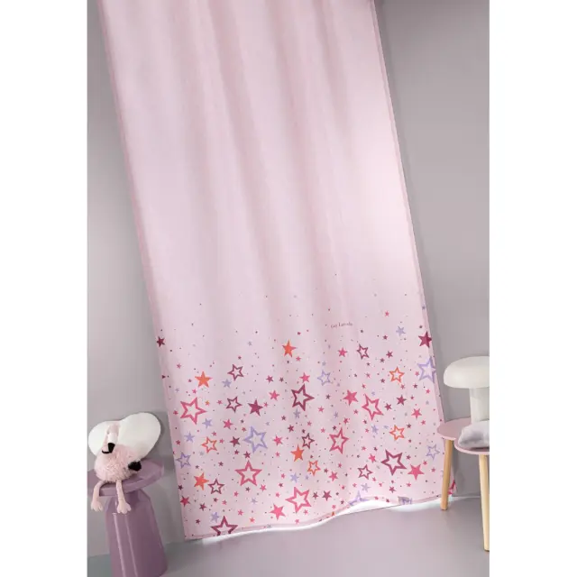 Παιδική Κουρτίνα Guy Laroche Bebe Starland Pink 145x270