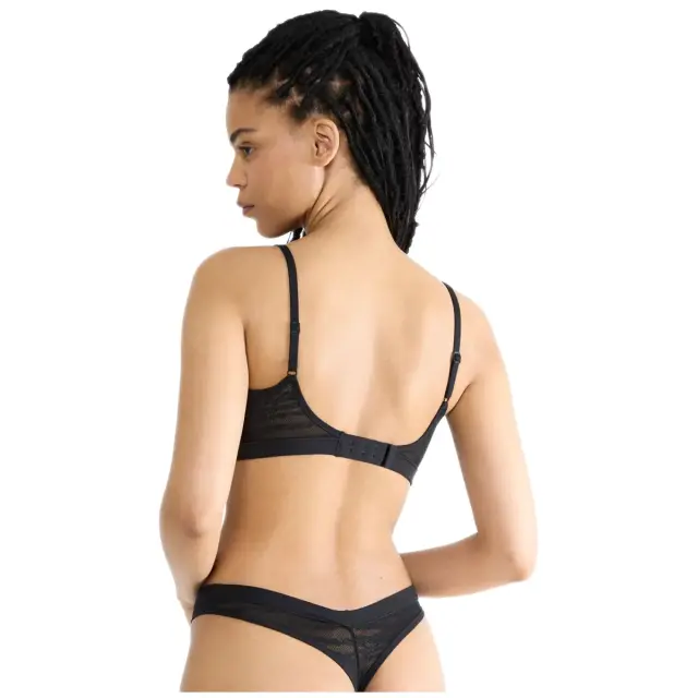 Sloggi Γυναικείο Σουτιέν Push-Up Free Evolve PU Lace, Χρώμα Μαύρο 2