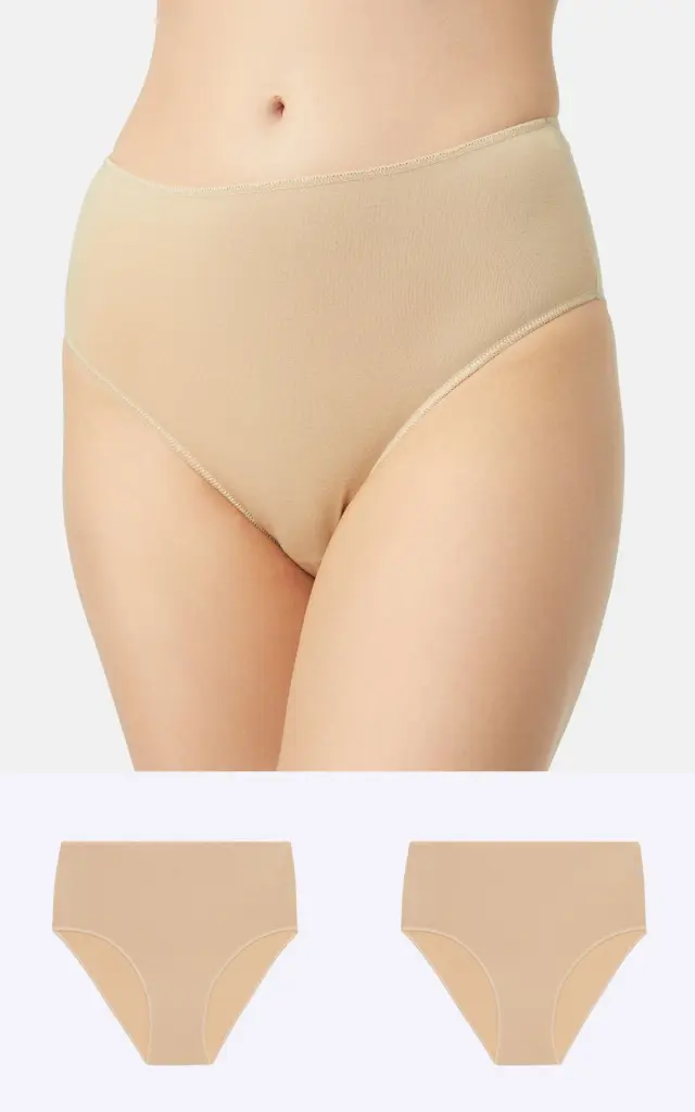Fimelle TENCEL™ Modal Midi Γυναικείο Σλιπ 2τμχ Minerva - Λευκό - L