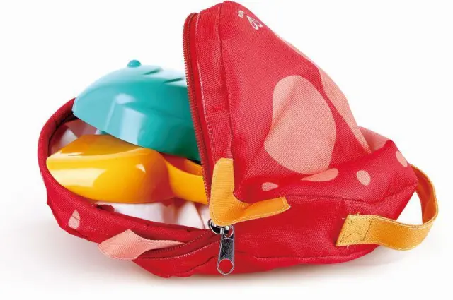 Hape Fold and Go Beach Set (E4093A)-Σετ Κουβαδάκια Παραλίας με Τσάντα Εύκολης Μεταφοράς - 4 Τεμ. 2