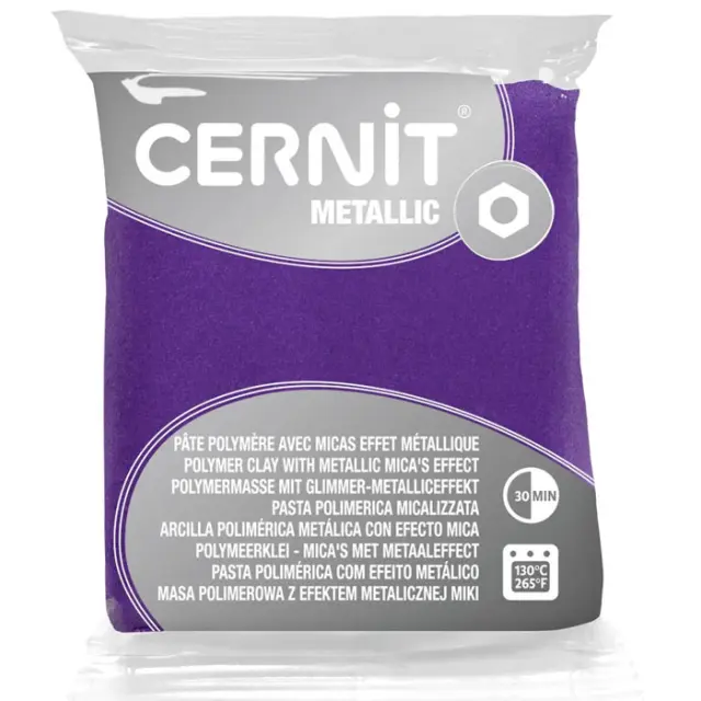 Πολυμερικός Πηλός Cernit Metallic No900 - Violet - 56gr