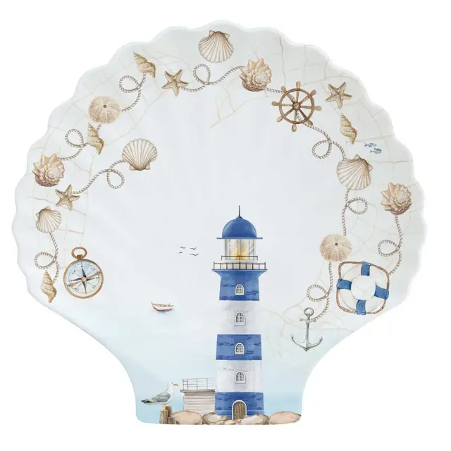 Easy Life Blue Lighthouse Πιάτο 28x27cm