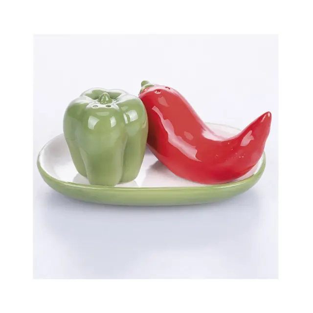 Villa d' Este Κεραμικό σετ Αλατοπίπερο / Salt & Pepper set: Peppers