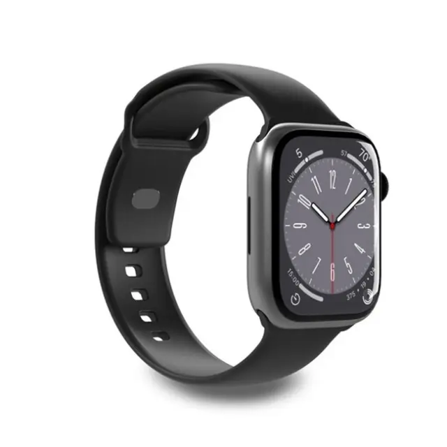 Puro Icon Silicone Strap Apple Watch 38/40/41mm 2pcs Black