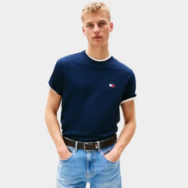 T-Shirt Tommy Hilfiger DM0DM20322_C1G Μπλε - S