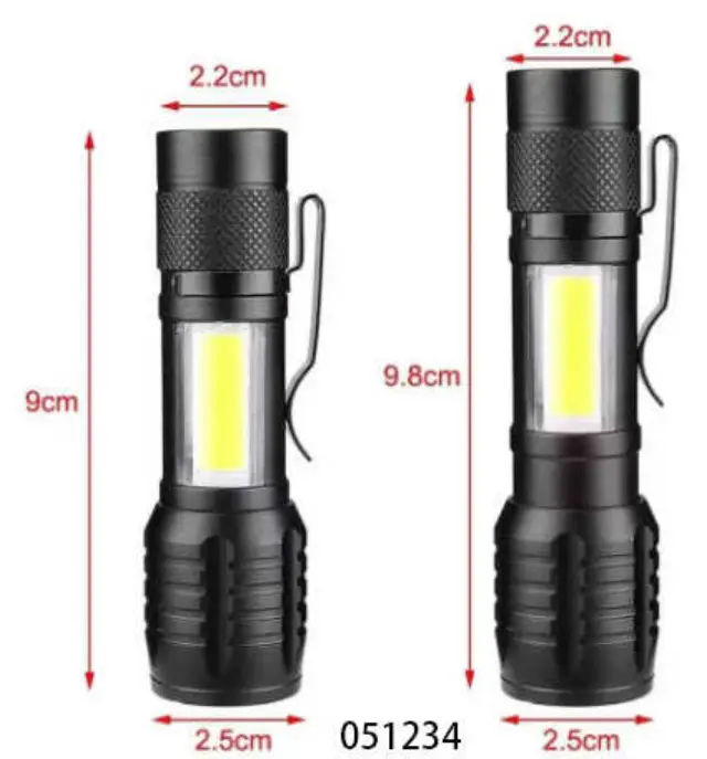 Επαναφορτιζόμενος φακός LED mini - 535 - 051234 3