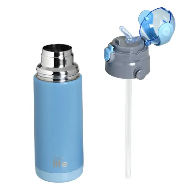 Ecolife Aνταλλακτικό Πώμα για Kids Thermos Γαλάζιο 400ml 3