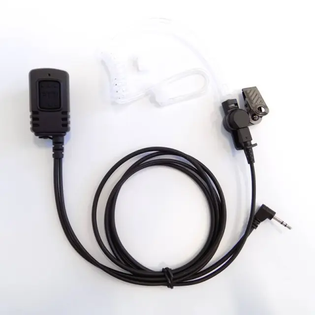 Ακουστικό Για Walkie Talkie Motorola TLKR Αδιάβροχο Με Βύσμα Για Σύνδεση Με Δεύτερο PTT Και Διάφανο Σπιράλ Σιλικόνης OSIO NT-8890
