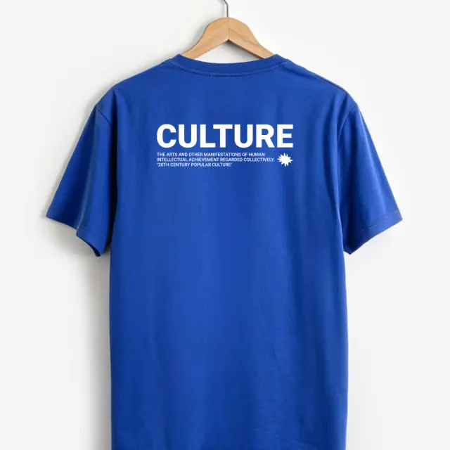 T-shirt Noshame® Μπλέ με τύπωμα Culture - 122529 - XXL 2