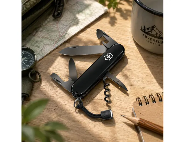 Ελβετικός Σουγιάς Victorinox Spartan με 13 λειτουργίες και μήκος 9.1cm - Onyx Black1.3603.31P