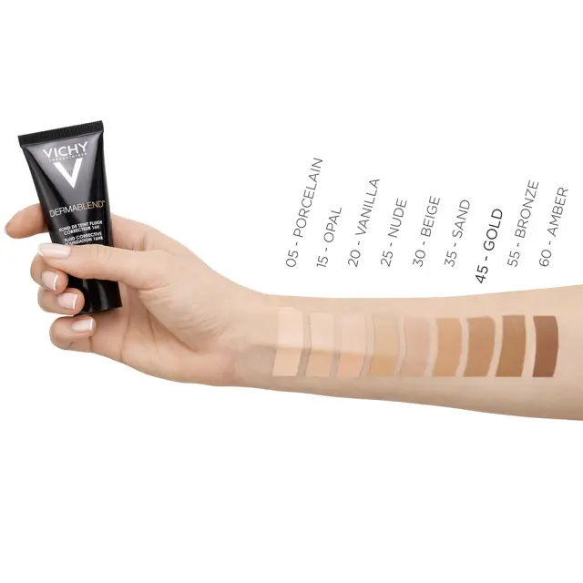 Vichy Dermablend Liquid Foundation SPF35 45 Gold 30ml 2