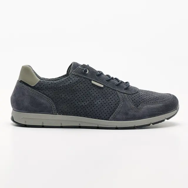 Imac Sneakers Ανδρικό δέρμα Nubuck Μπλέ IMA/551380 JEANS