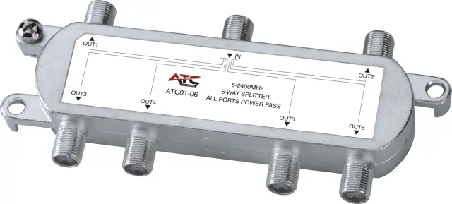 ATC Διακλαδωτής 6 Εξόδων 5-2400Mhz 03.003.0140