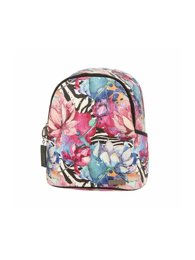 Polo Τσάντα Πλάτης Lydia Artistic Flowers Y. 32cm,Μ. 25cm,Π. 13cm / 907049-8242 (2023) (Polo)