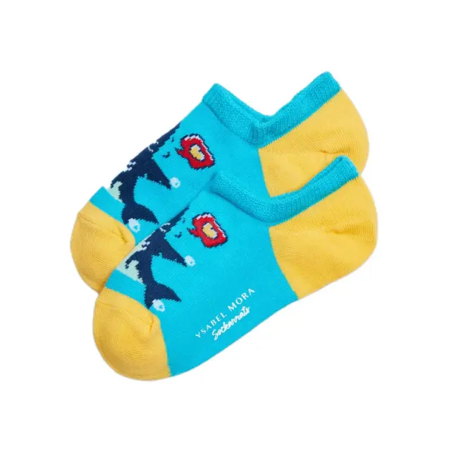 Ysabel Mora Παιδικές Κάλτσες Σοσόνια Αγόρι Sockarats Shark, Χρώμα Γαλάζιο