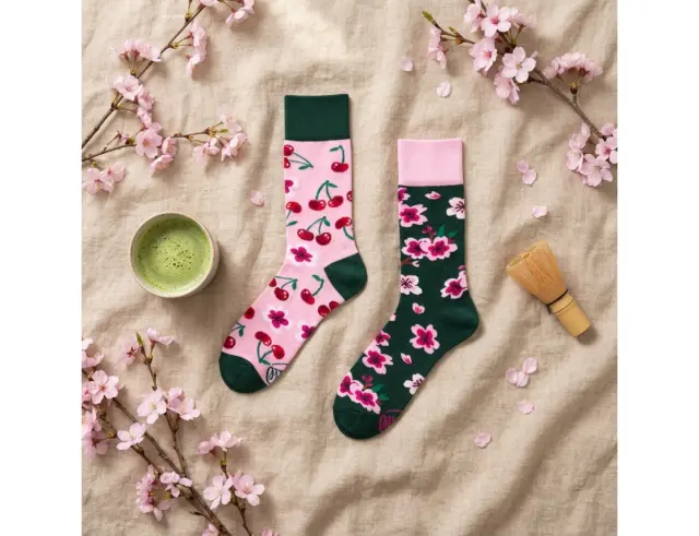 Κάλτσες Cherry Blossom Many Mornings με μέγεθος 39-42 - ΕνηλίκωνCherry Blossom Regular 39-42