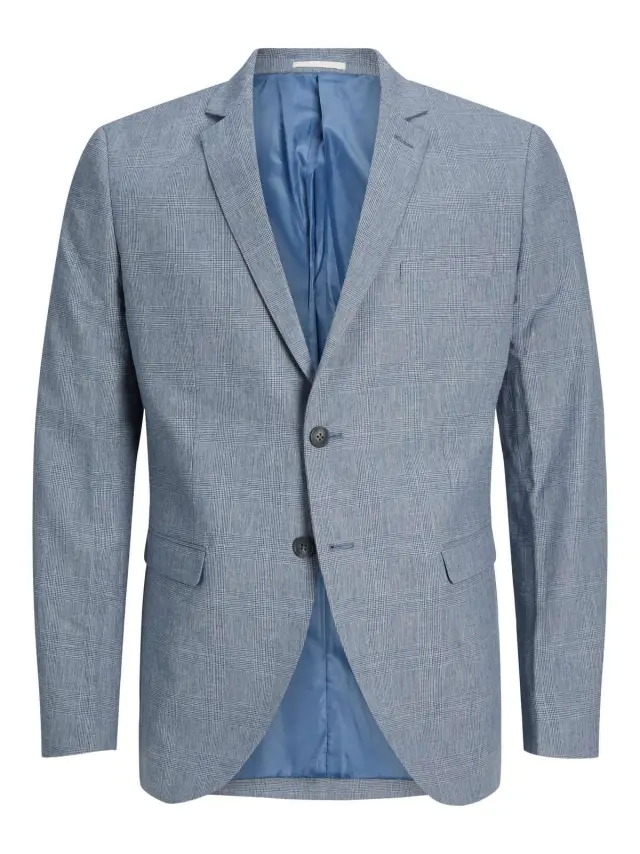 JPRRIVIERA LINEN BLAZER SLIM FIT SN Light Blue
