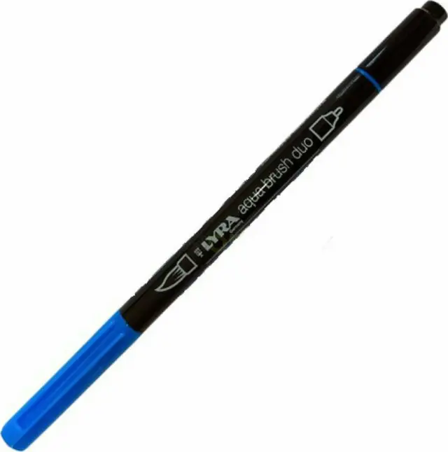 Μαρκαδόρος Πινέλο Lyra Aqua Brush Duo Oriental Blue/ 6520049 (Lyra)